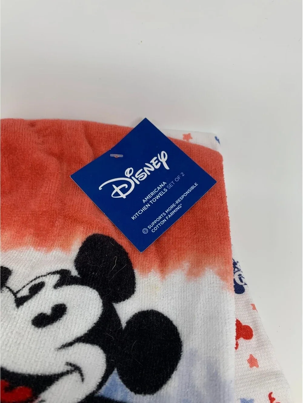 Disney Americana Kitchen Towels Set of 2 with Mickey Mouse Design